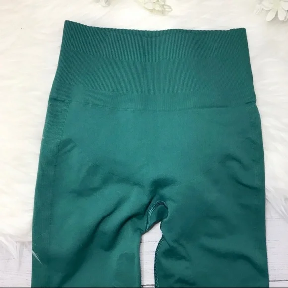 Lululemon Athletica Zone In High Rise High Waisted Forage Teal Leggings Tights 4 - Picture 7 of 9